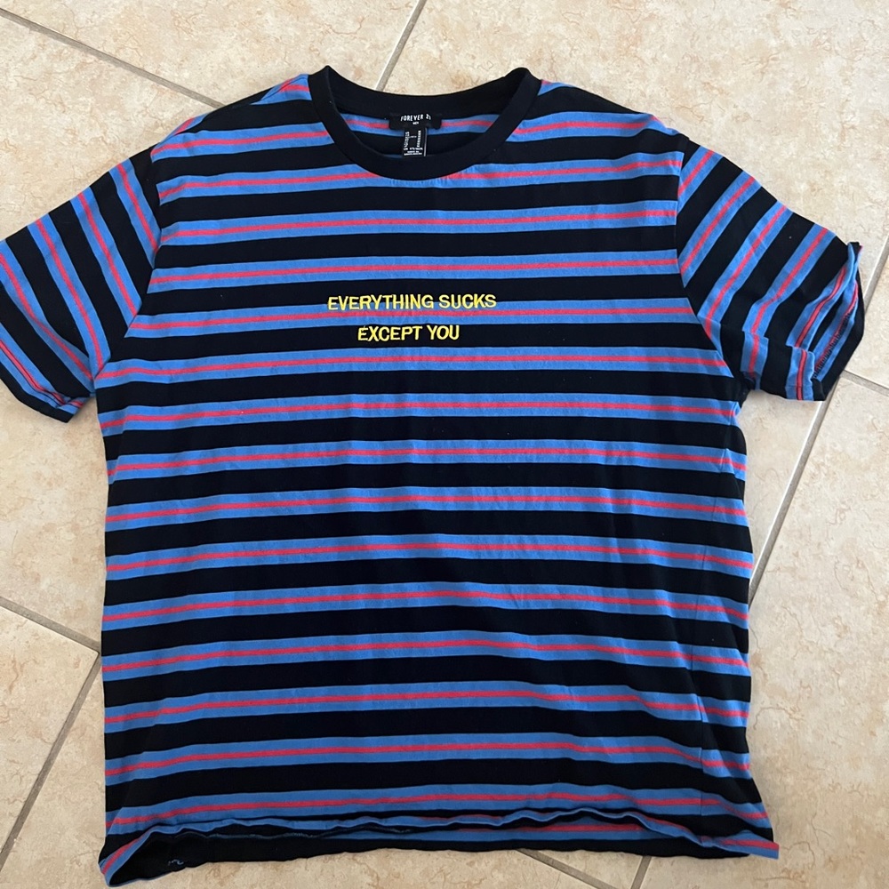 Everything Sucks Embroidered Graphic Tee